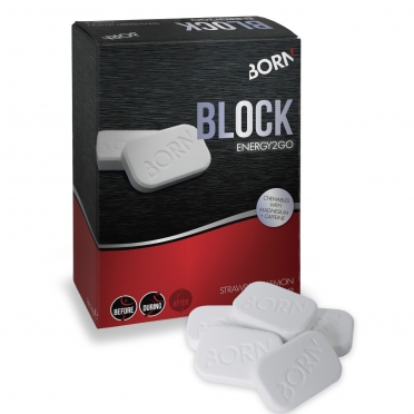 Born Block Energy2Go Kauwtablet 16 x 4 g